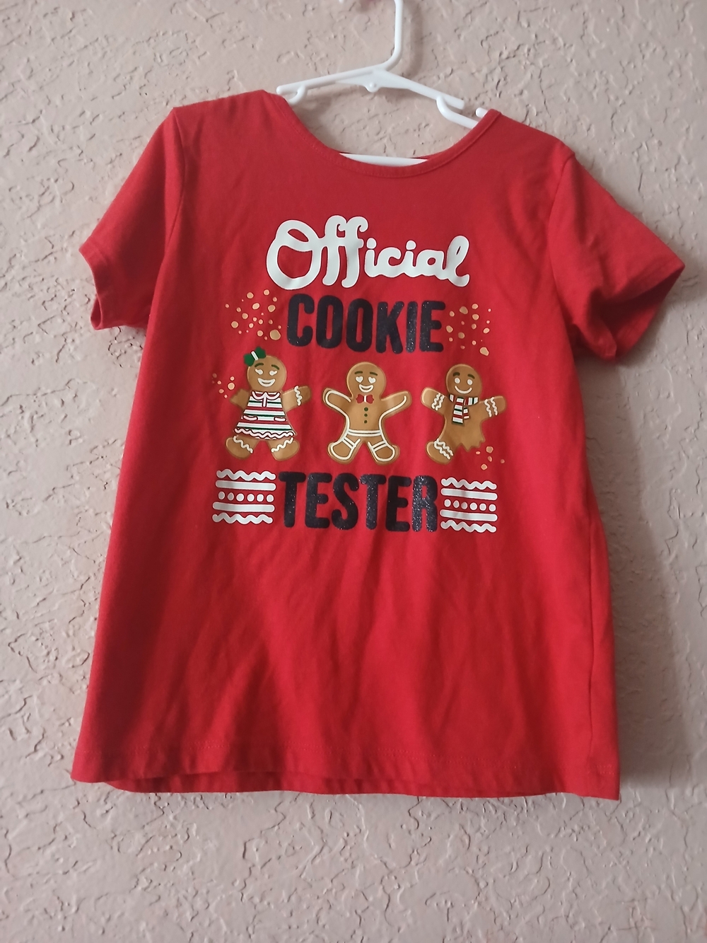 Kids' Red 'Official Cookie Tester' Graphic Tee